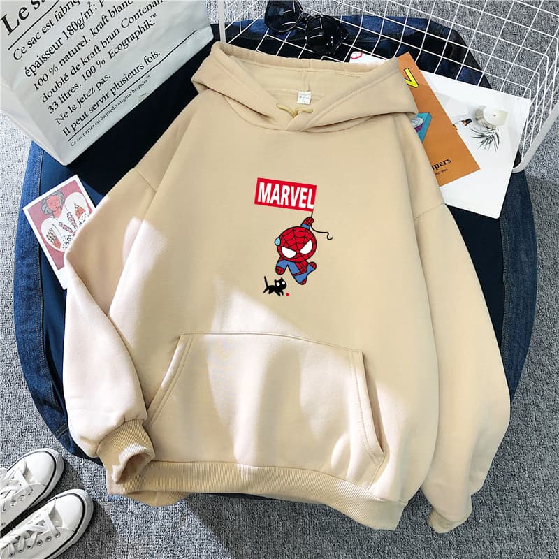 BLUSA DE FRIO MOLETOM CANGURU UNISSEX HOMEM ARANHA MARVEL