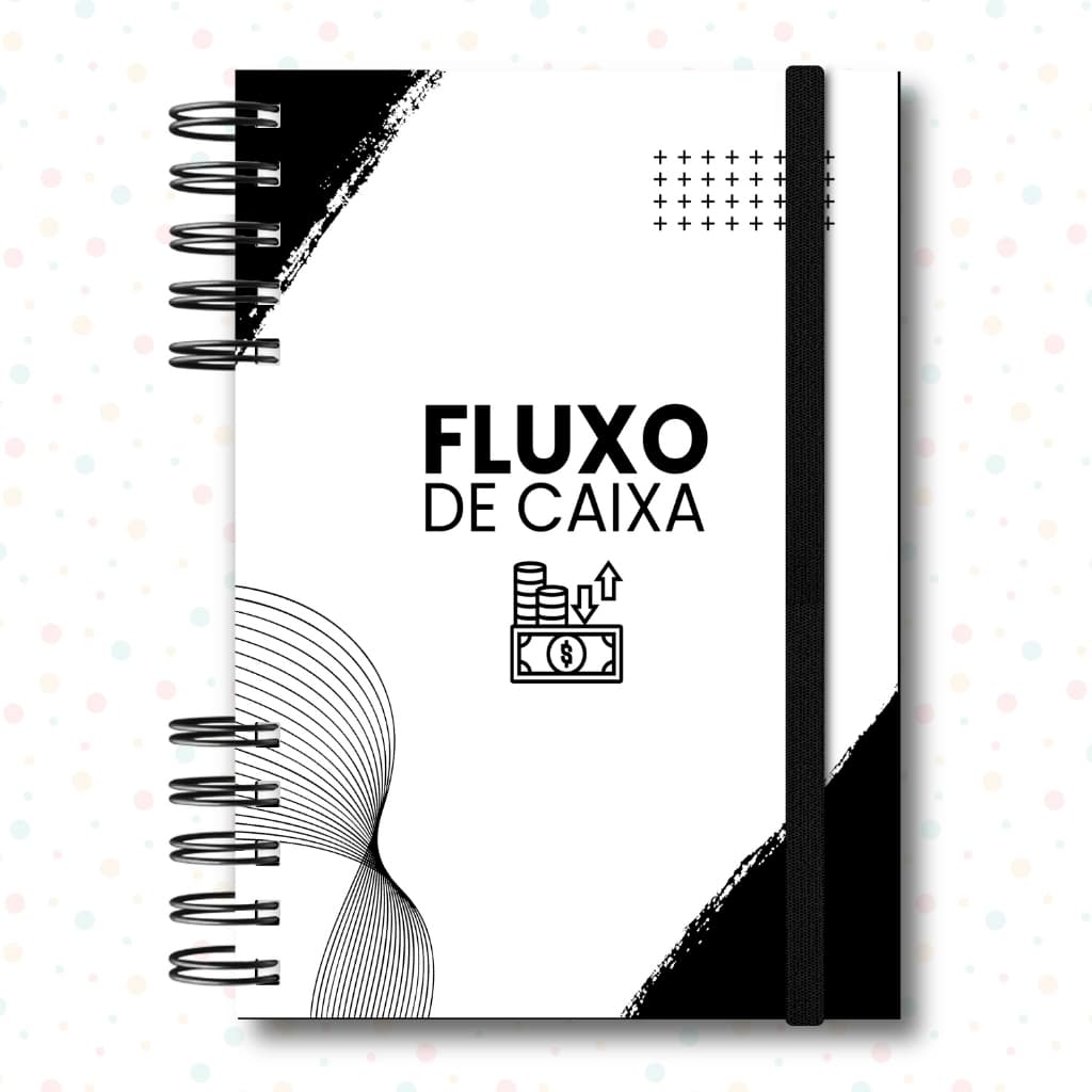Caderneta Fluxo de Caixa Caderno Controle Financeiro Empresa Semestral Livro Caixa Anotações Salão