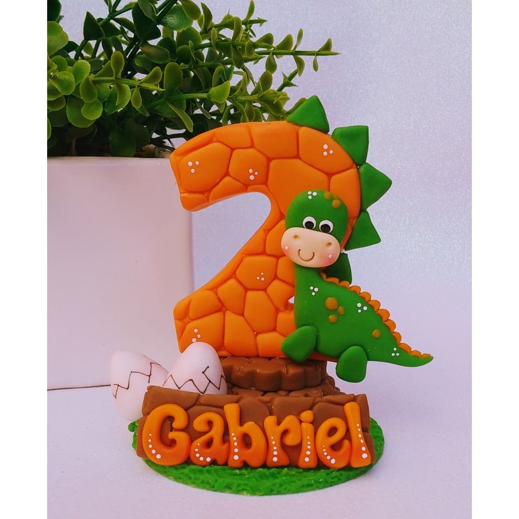 Vela aniversario dino baby /dinossauro biscuit