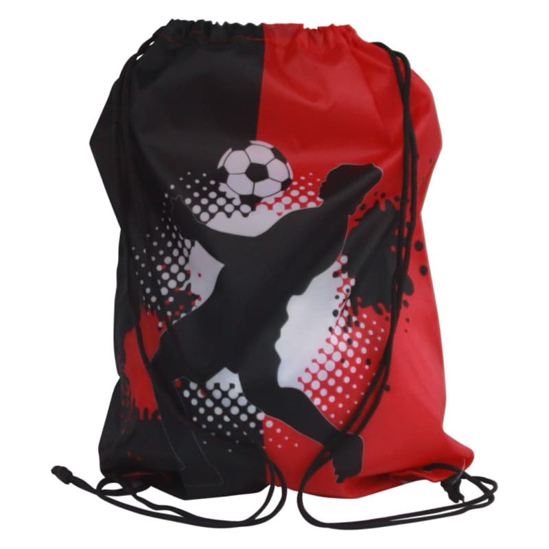 Mochila Bag Esportiva Futebol Basquete Beach Academia Preta e Vermelha
