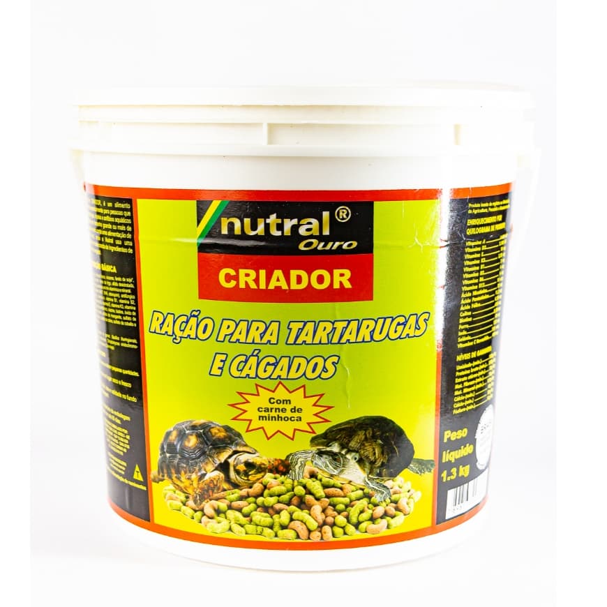 Nutral Ouro Criador Alimento Para Tartarugas E Cágados - 1,3 Kg - Ração