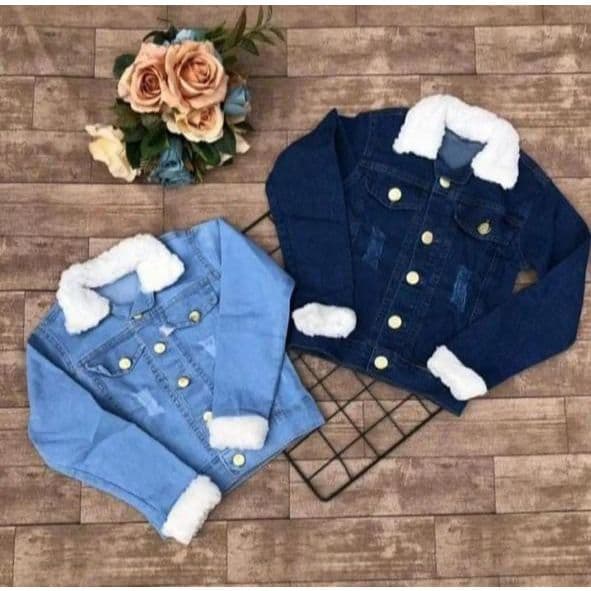 Jaqueta Infantil / Juvenil para Meninas com Pelinhos 01 ao 16