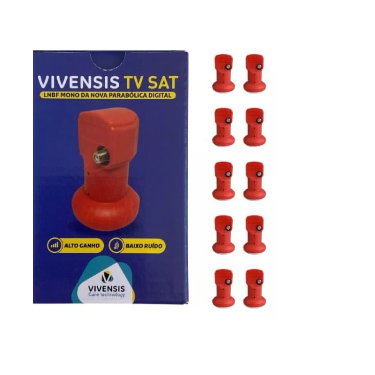 Kit 10 Lnbfs Mono Universal Alto Ganho Para Antenas
