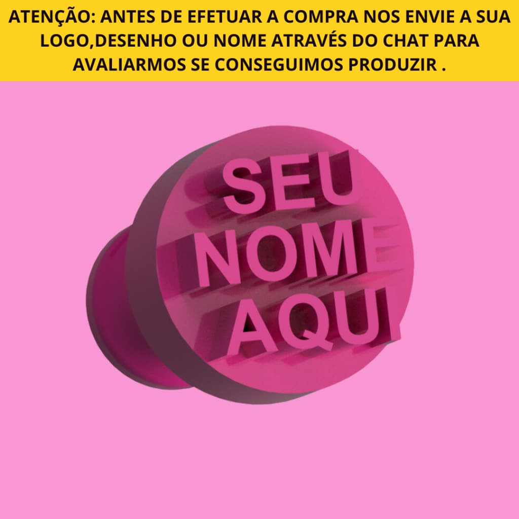 Carimbo para Docinhos Personalizado com Nome