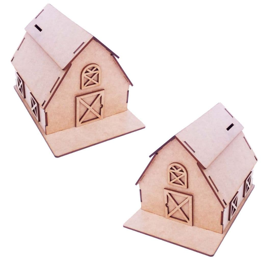 Kit 30 Mini paiol Celeiro cofre cofrinho mdf tam P 10x11 cm lembrancinha cenario fazendinha country