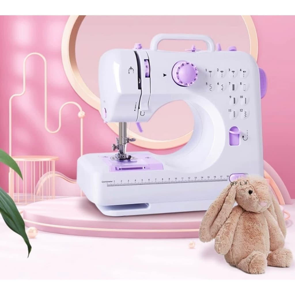 NOVO Mini Máquina De Costura Multifuncional Doméstica Composta de 12 Pontos