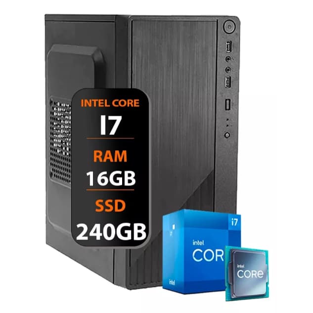 Pc Computador Cpu Intel Core I7 3° Geração Ssd 240gb 16gb Memória Ram