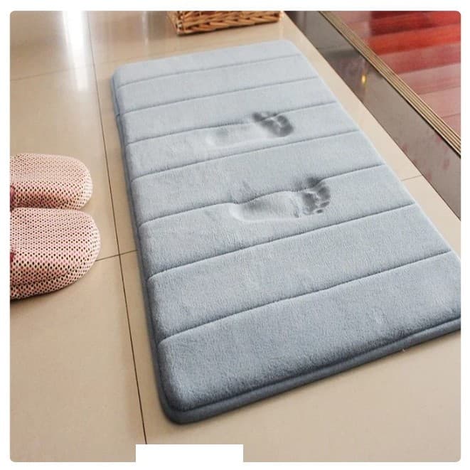 Tapete de Banheiro Decoração em Relevo Lavatório Banheiro Sala 60x40cm Kit 1/2/3  PEÇAS