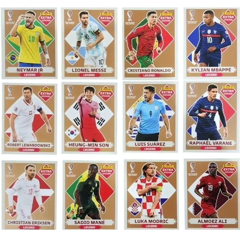 Figurinhas Originais Legend Copa Qatar 2022 novas
