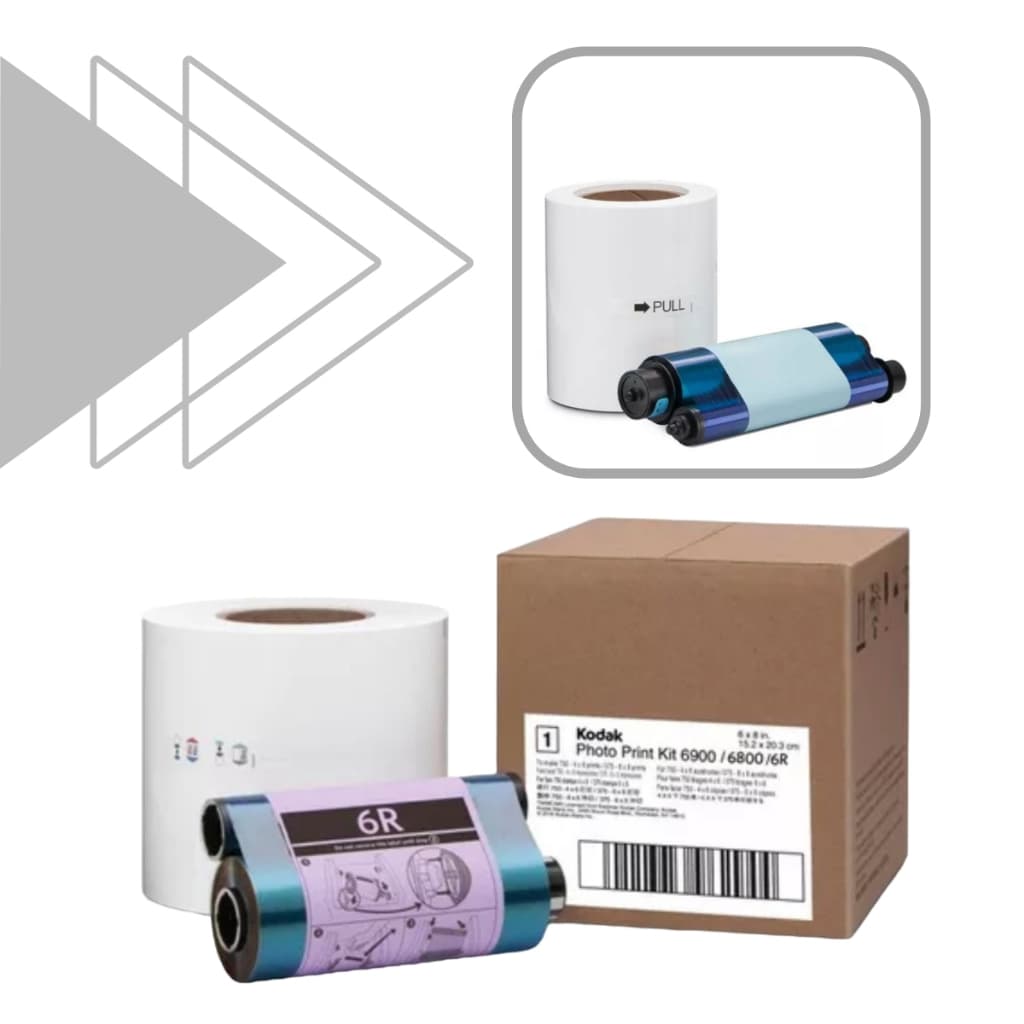 Papel Fotográfico e Ribbon Kodak 6900 6800 6R