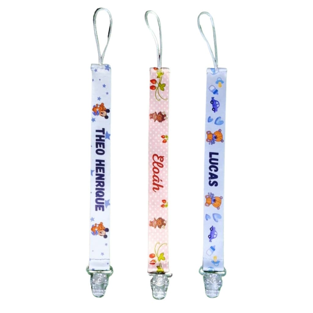 PRENDEDOR DE CHUPETA PERSONALIZADO prendedor de chupeta com nome