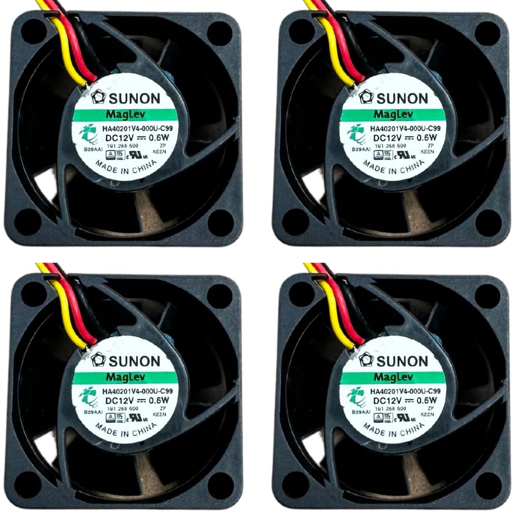 Kit 4 Peças Ventoinha Cooler 40x40x20 40mm 4cm 12v