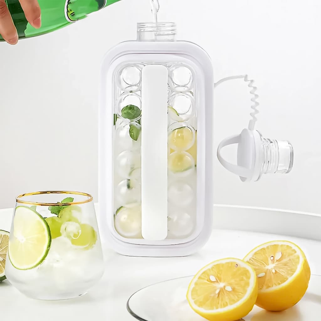 Garrafa Squeeze Forma de Gelo Cubos Portátil Silicone - A795