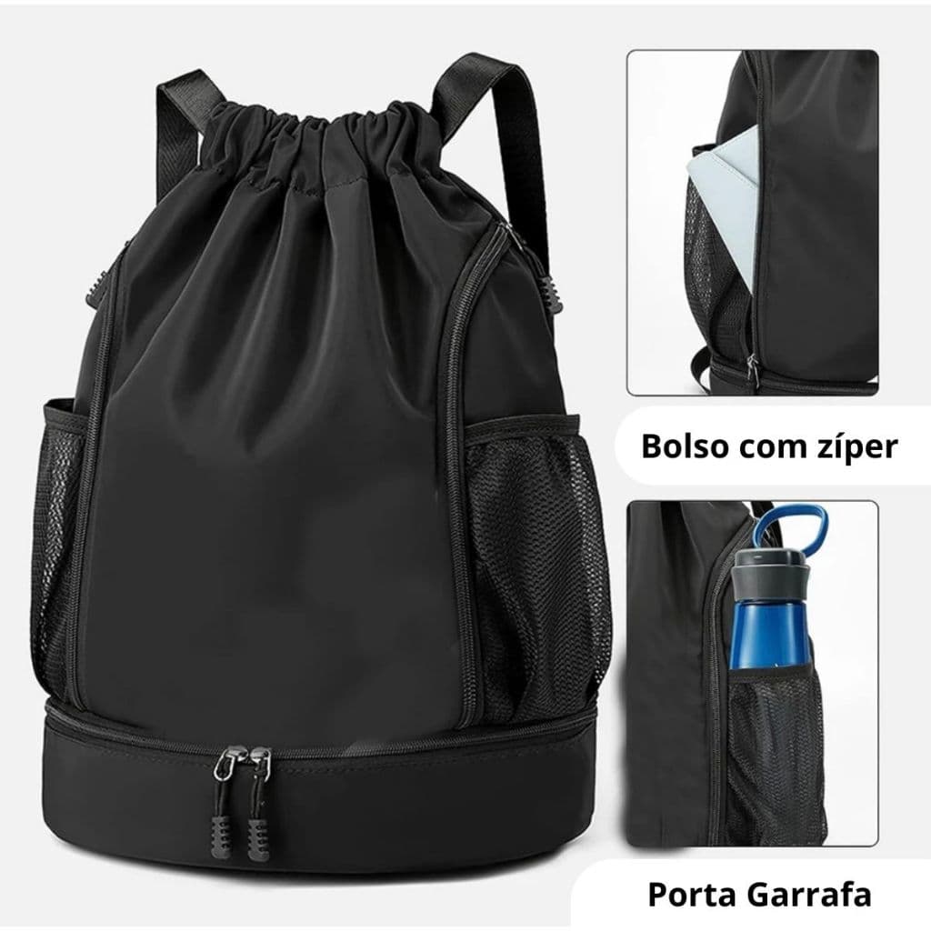Mochila Esportiva Com Compartimento Para Tênis Grande Capacidade Impermeável