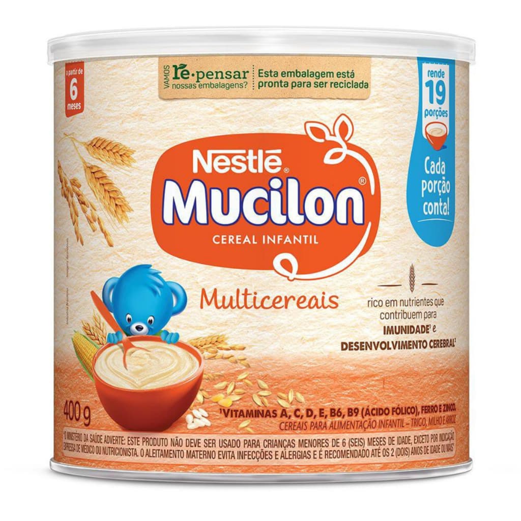 Cereal Infantil Mucilon Multicereais Nestle - 400g
