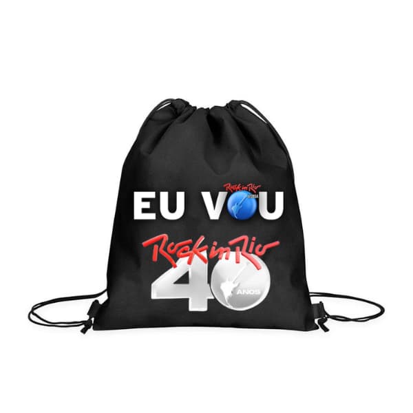 1 Mochilinha Sacochila Bolsinha Sacolinha Rock In Rio 2024