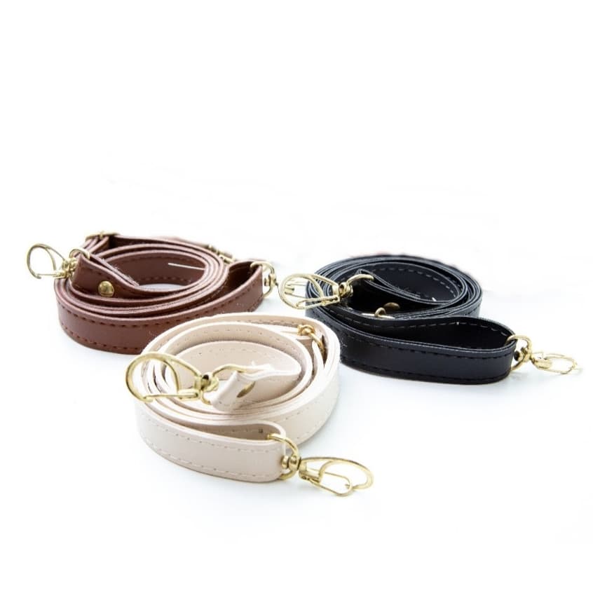 Kit 3 Alça de Bolsa Transversal Tiracolo Com Regulador e Mosquete Para Reposiçao