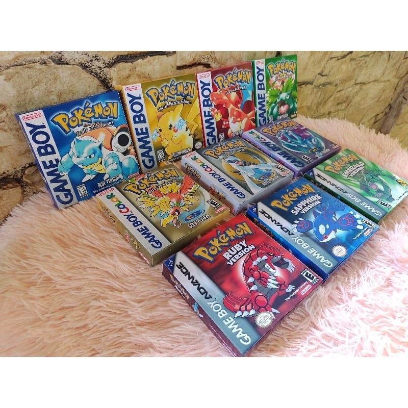 13 caixas gameboy repro com berço