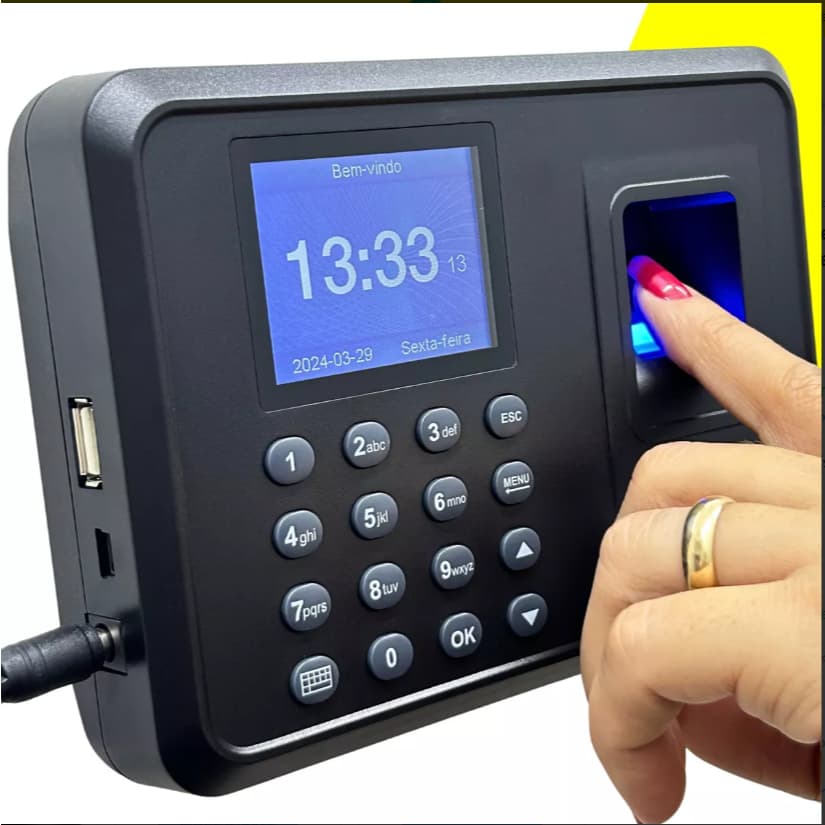 Máquina Ponto Relógio Biométrico Digital Eletrônico Empresa
