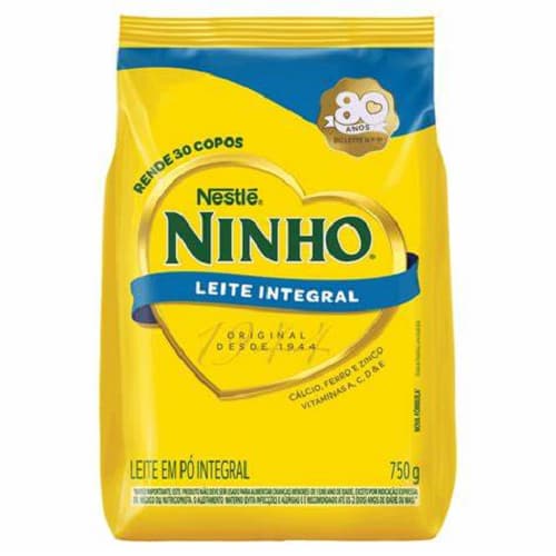 Leite Pó Integral Ninho Forti+ Pacote 750g Sache