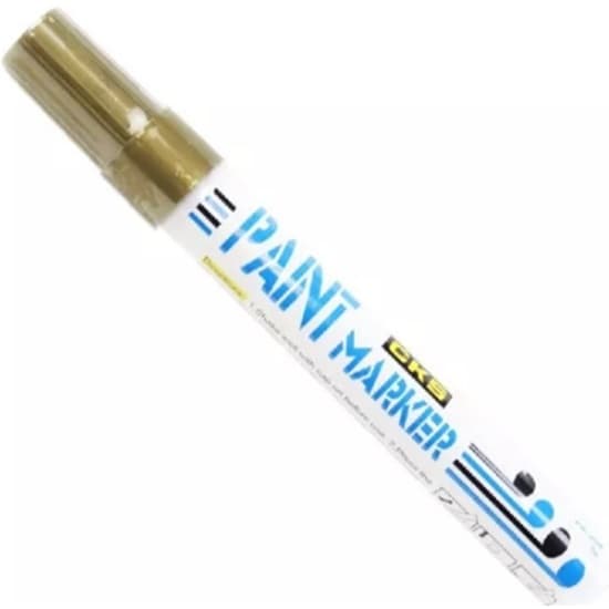 Caneta Permanente A Prova D'água Paint Marker Artesanato - Ouro Dourado