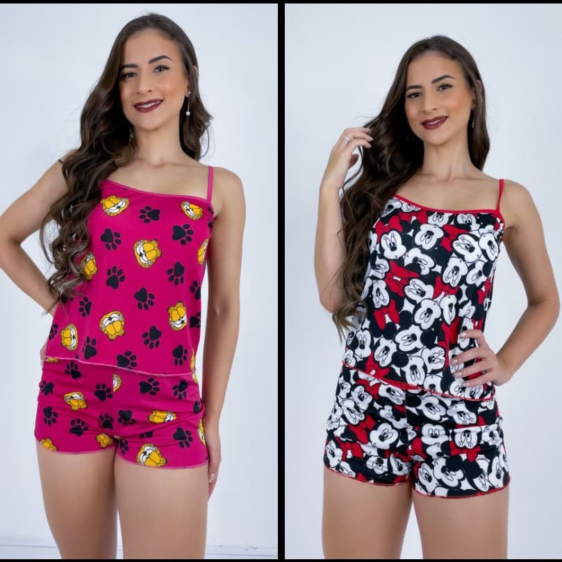 Kit 2 Pijamas Baby Dool Roupa de Dormir Confortável