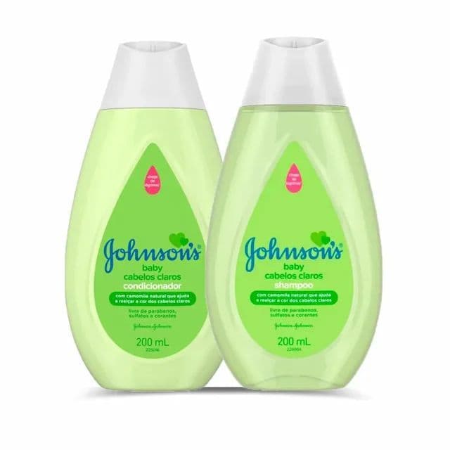 Kit Shampoo e Condicionador Johnson´s Baby Cabelos Claros 200ml