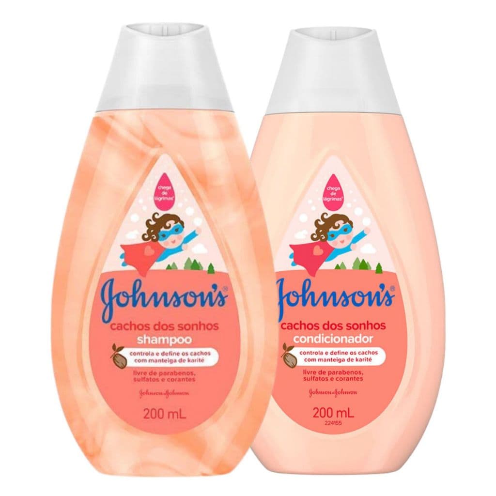 Kit Shampoo e Condicionador Johnson´s Kids Cachos dos Sonhos 200ml