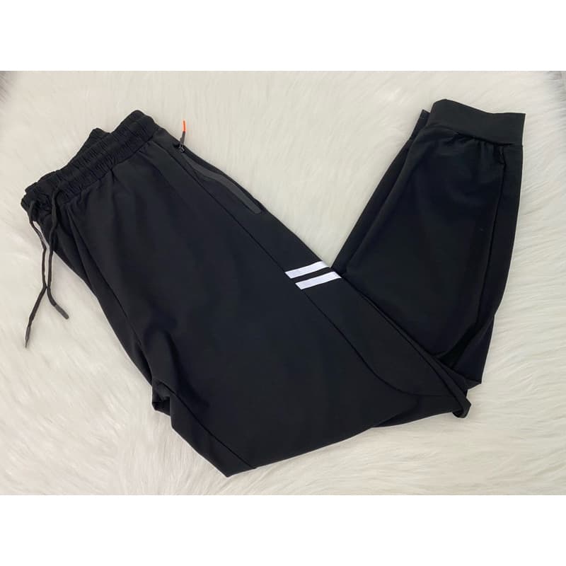 Calças masculinas casuais de cintura elástica, ajuste plano, ajuste  secagem rápida, respirável, absorvente de suor, ade