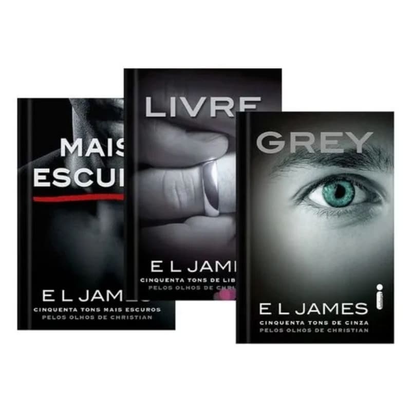 Trilogia cinquenta tons Christian Grey com os livros Mais escuro+ Livre e Grey novos