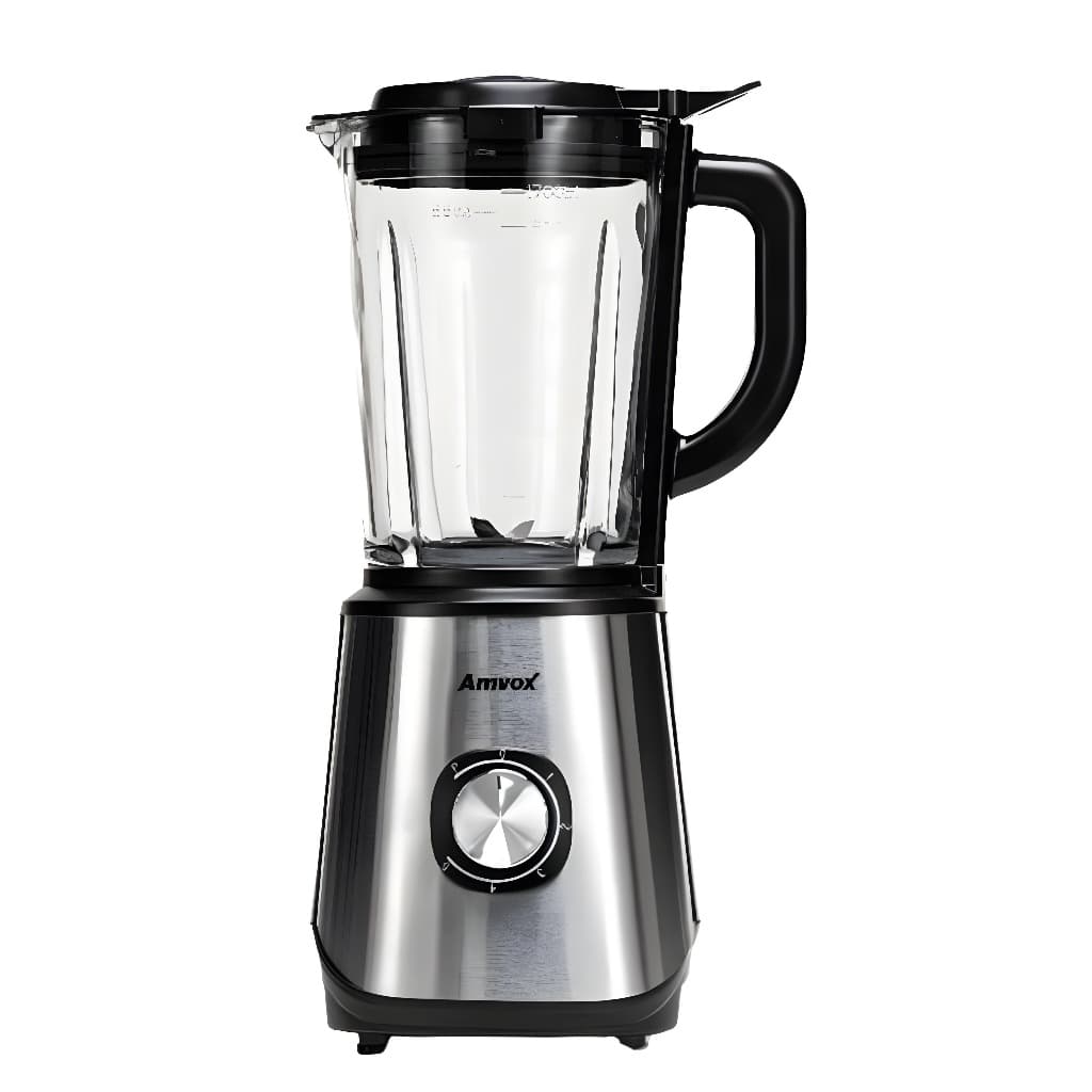 Liquidificador Amvox Alq 0209 Jarra De Vidro 1.7l Modo Turbo Alta Velocidade Tritura Gelo
