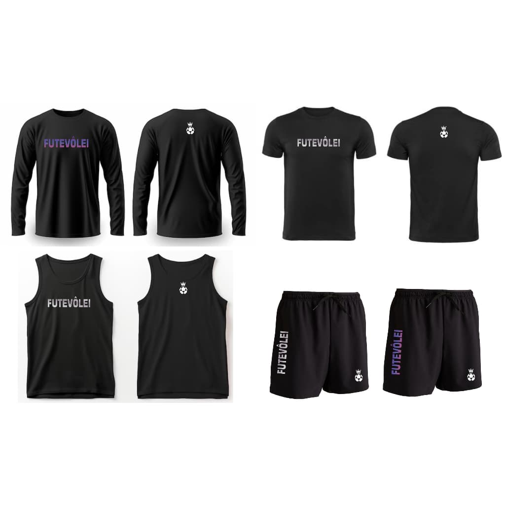 BLUSA CAMISA OU BERMUDA FUTEVÔLEI LANÇAMENTO - P M G GG G1 G2 G3