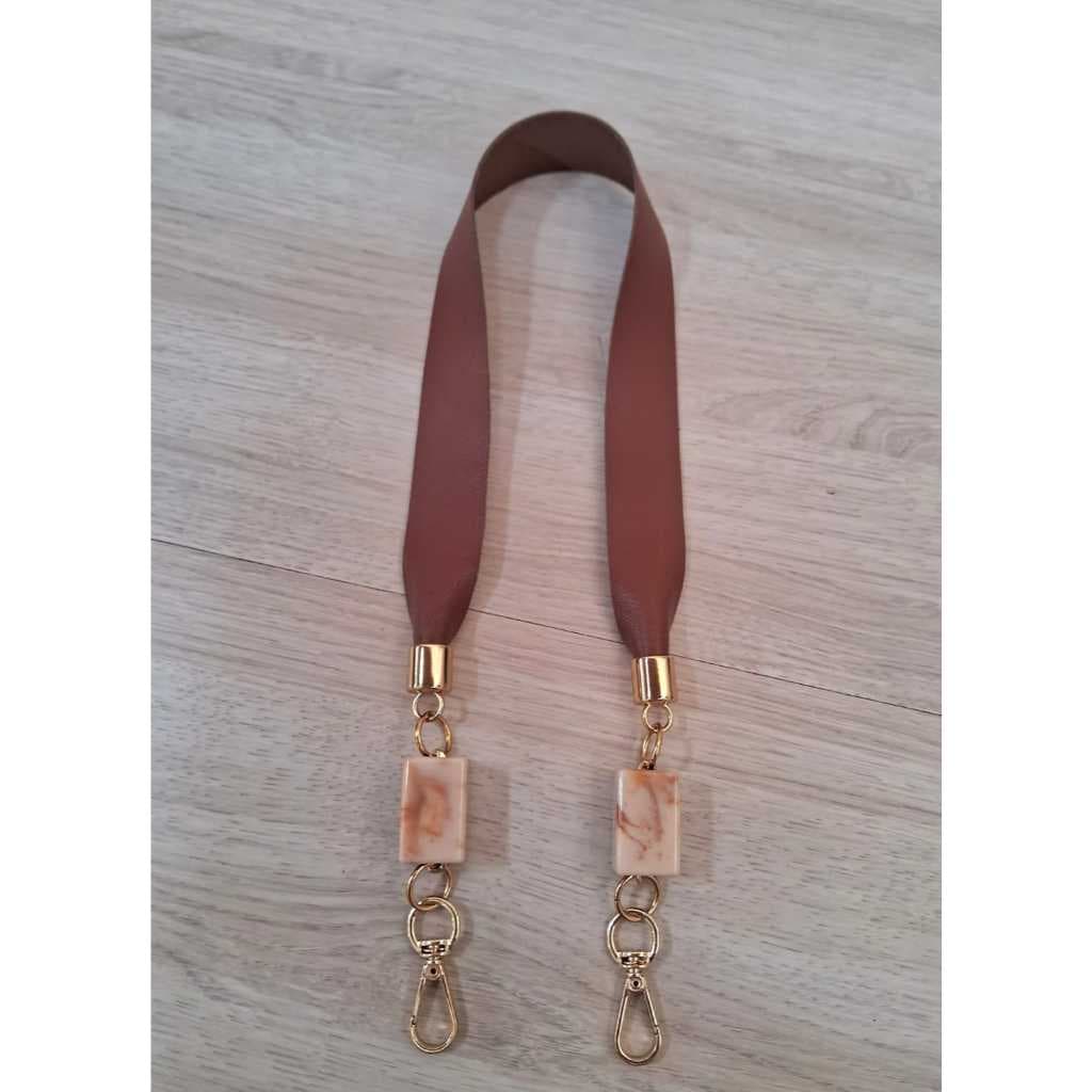 Alça Para Bolsa de Couro com pedra de resina,bolsas de croche,meg