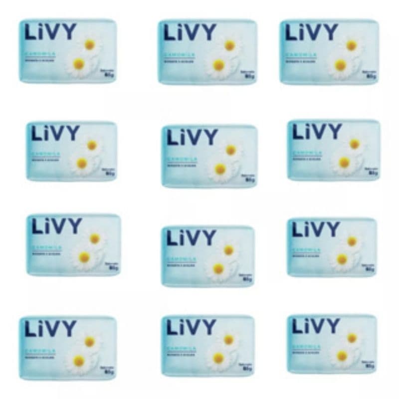Sabonete Cheirosos Livy Pacote C 12 Unid