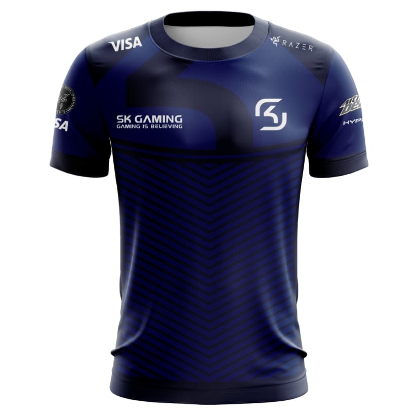 Camiseta Jersey Sk Gaming cores com nome personalizavel