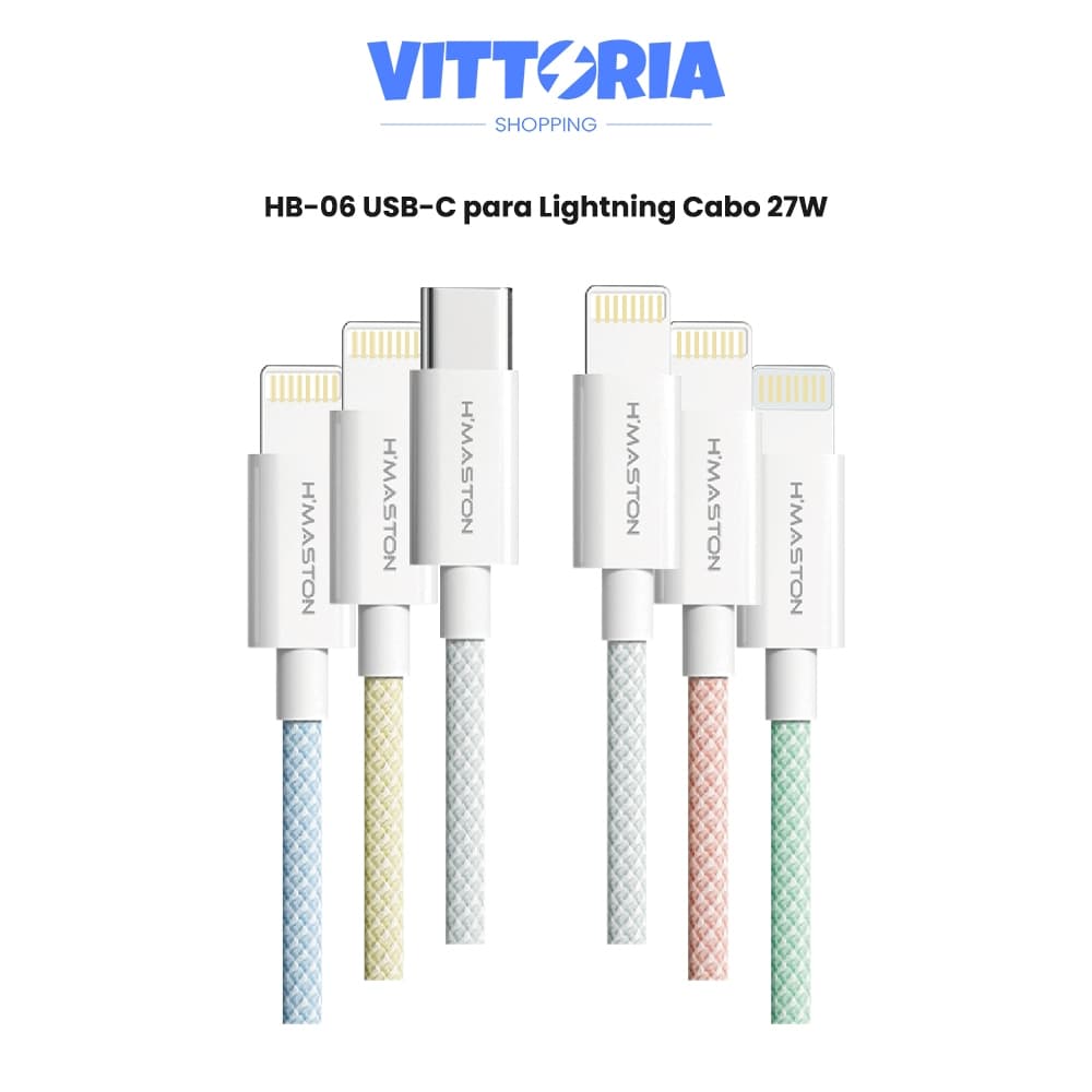 Cabo De Carregamento Turbo Rápido HB06-2 PD 27W Tipo c Lightning para iPhone 14 13 12 11 Pro Max