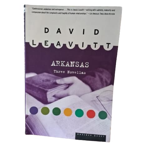Livro Arkansas Three Novellas; David Leavitt