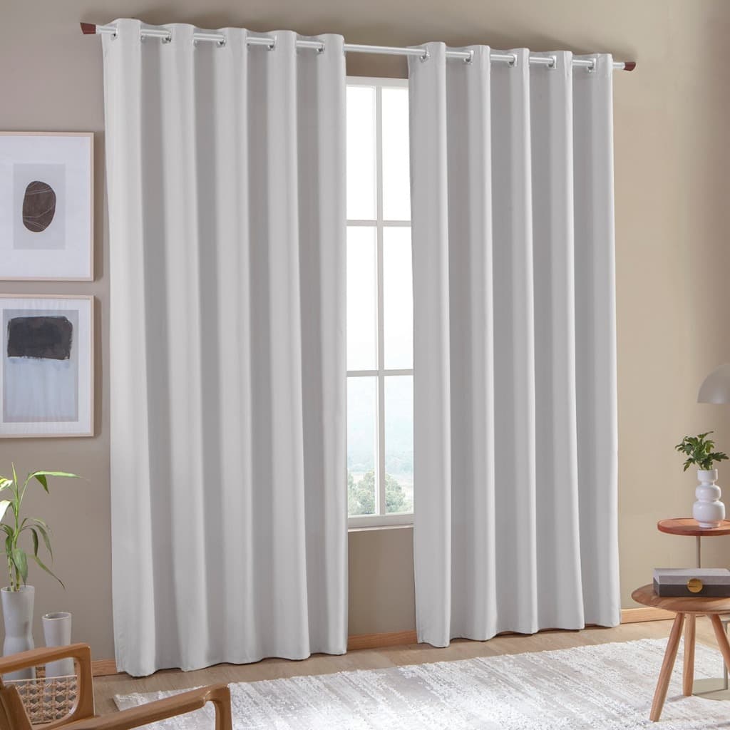Cortina Blackout PVC corta 100 % a luz 2,80 m x 2,30 m para sala, escritorio, quarto