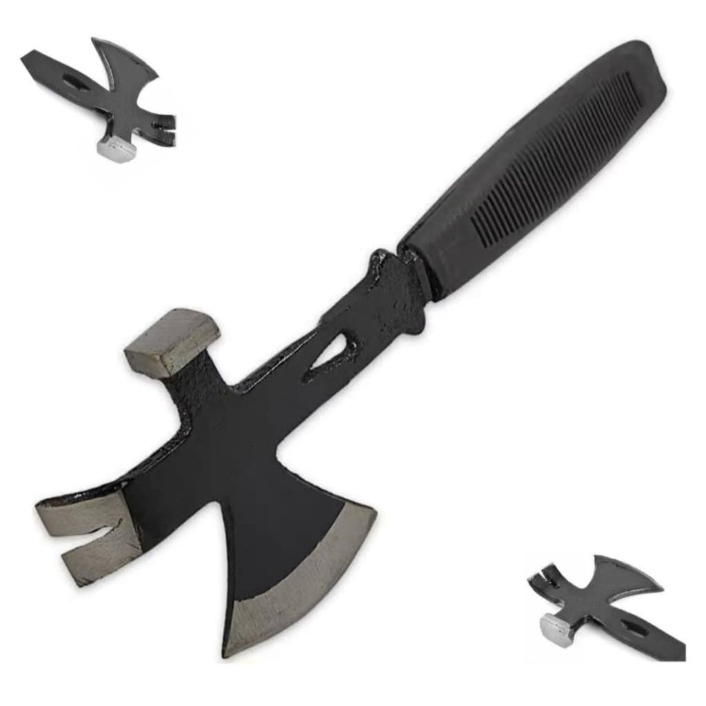 Machadinha Leve Camping Aço 3 em 1 Ferramenta Esportiva