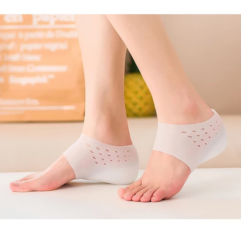 1 Par Palmilha De Aumento De Altura De Silicone Respirável