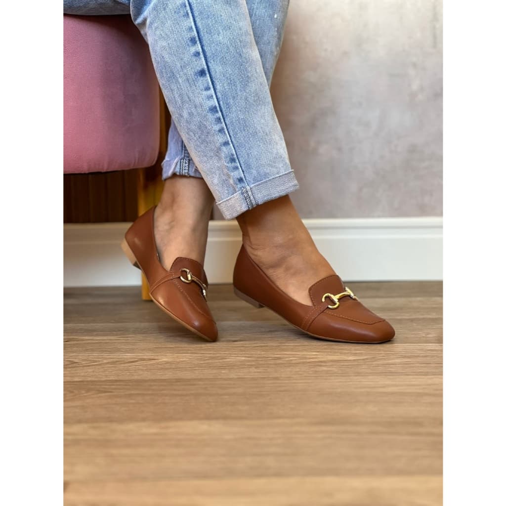 Sapatilha Feminina Bico Quadrado Confortável Clássica Elegante