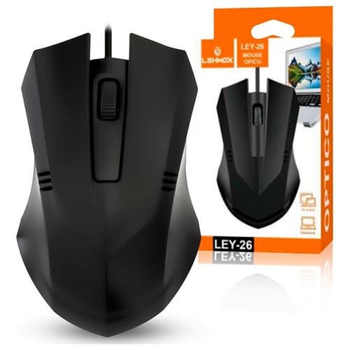 Mouse Com Fio Mouse OPtico 1600DPI USB 3.0 Lehmox LEY-26 Original