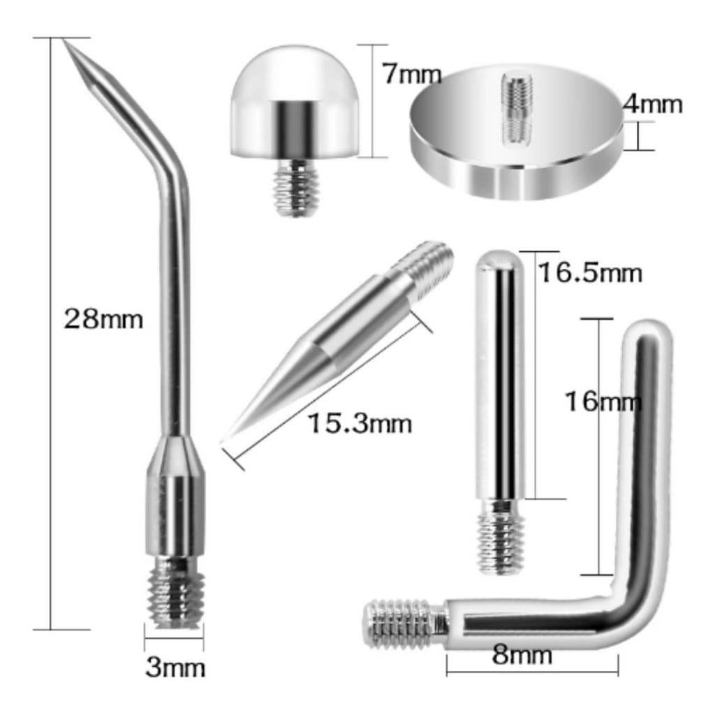 Kit 6 Ponteiras Jato De Plasma Inox