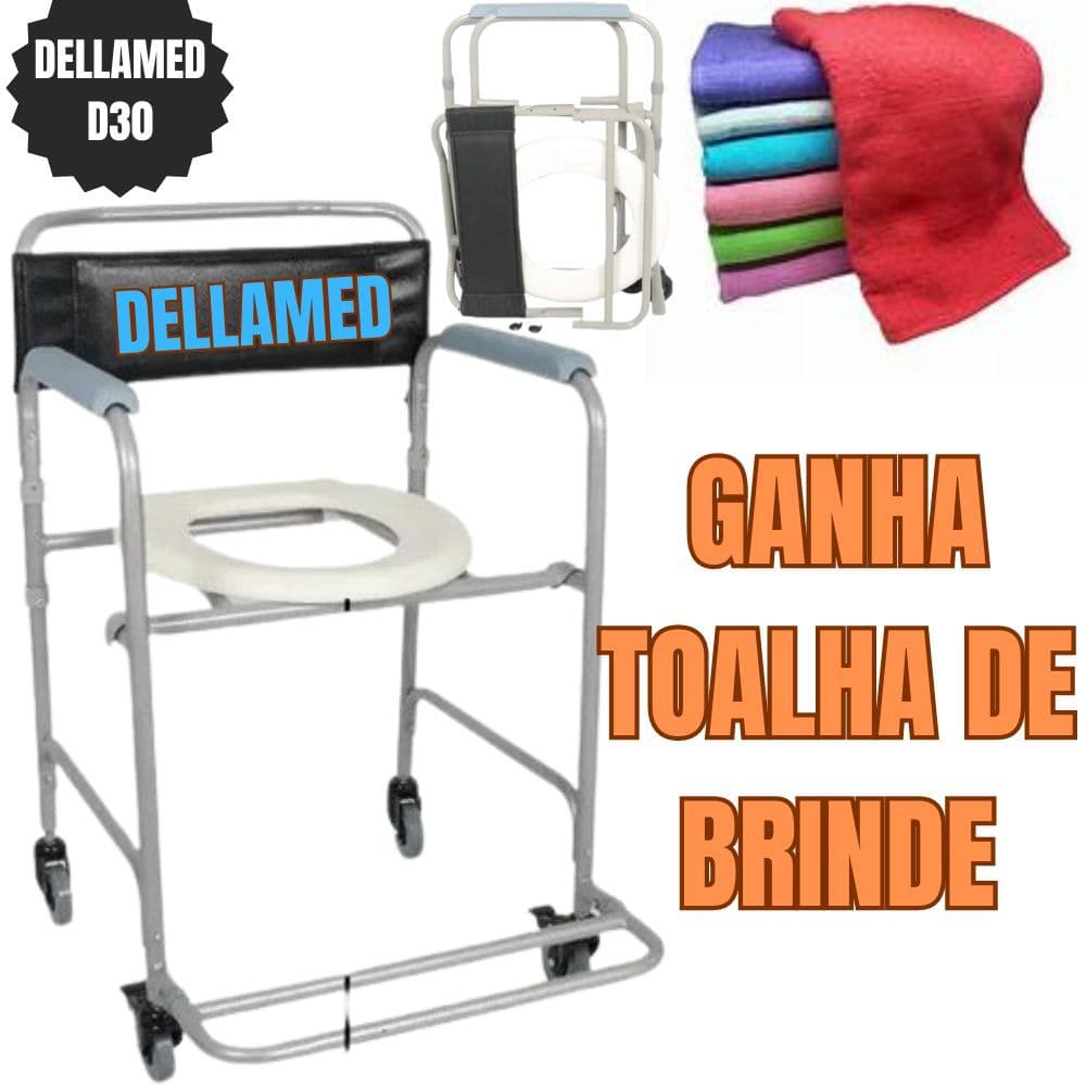 Cadeira De Banho Higiênica Modelo D30 Até 100kg Dellamed