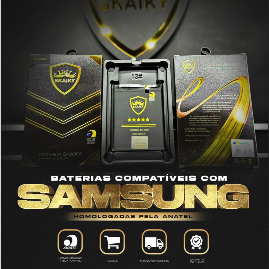 Bateria Oficial Premium Compatível Com Modelos de Celulares Samsung Homologada Anatel