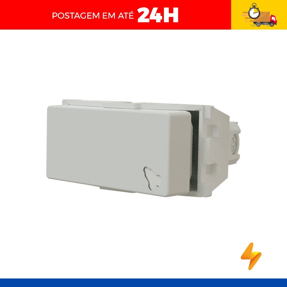Modulo Pulsador Campainha 10A 250V Branco Industrie - Wetzel