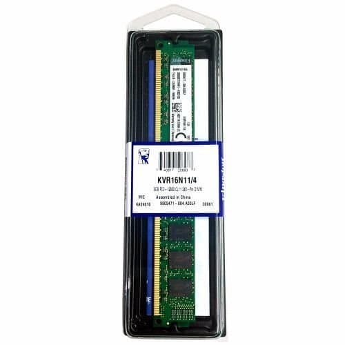 Memória RAM para PC DDR3 4GB 1600Mhz Kingston - KVR16N11/4