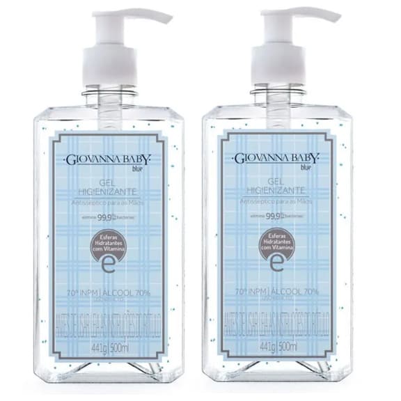 Giovanna Baby Kit Promocional C/2 Álcool Gel 500ml