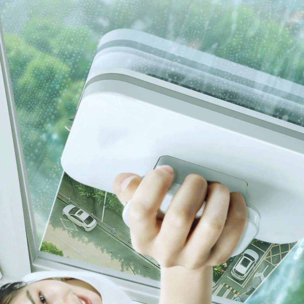 Limpador Janelas Magnético Duplo Limpa Vidros Escova Lavar Limpeza Doméstica Externa com Segurança DuoClean