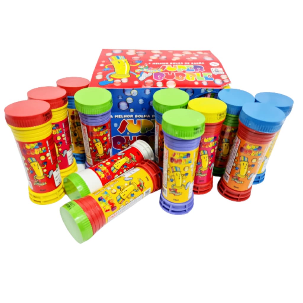 Kit 10 ~50  Bolha de Sabão Oferta Dia das Crianças Lembrancinha Aniversário Quermesse Prenda Junina